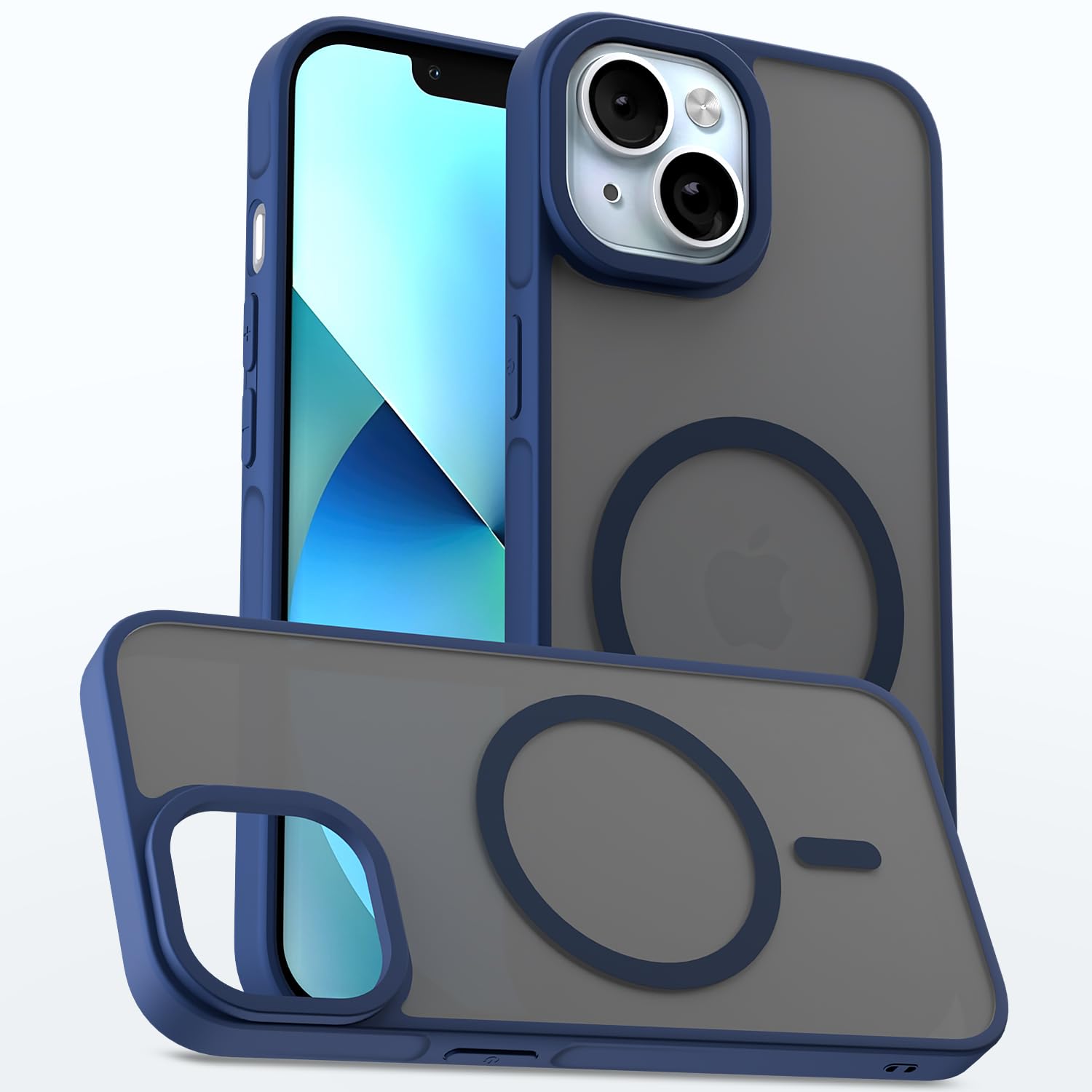 Blue mobile back cover for iPhone 13 – Pikkme