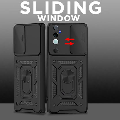 Pikkme black D10 Camera Shield mobile cover for Vivo V40/V40 Pro/T3 Ultra 5G – photo 2