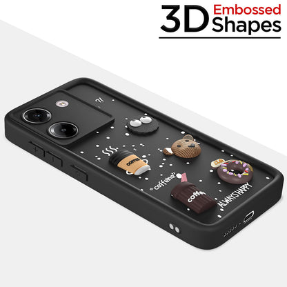 Black Silicone phone cover for Poco M7 Pro 5G/3D – Pikkme – photo 3