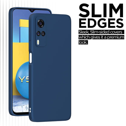 Pikkme Vivo Y31 / Y51A / Y51 / Y51i  Soft Matte Silicone Shockproof Case (Blue)