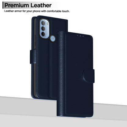 Moto G31 mobile flip cover in blue by Pikkme – photo 2