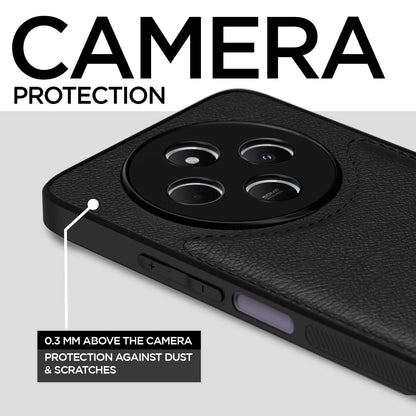 Pikkme Redmi A4 5G / Redmi 14C 5G / Poco C75 5G Leatherback Back Case | Black