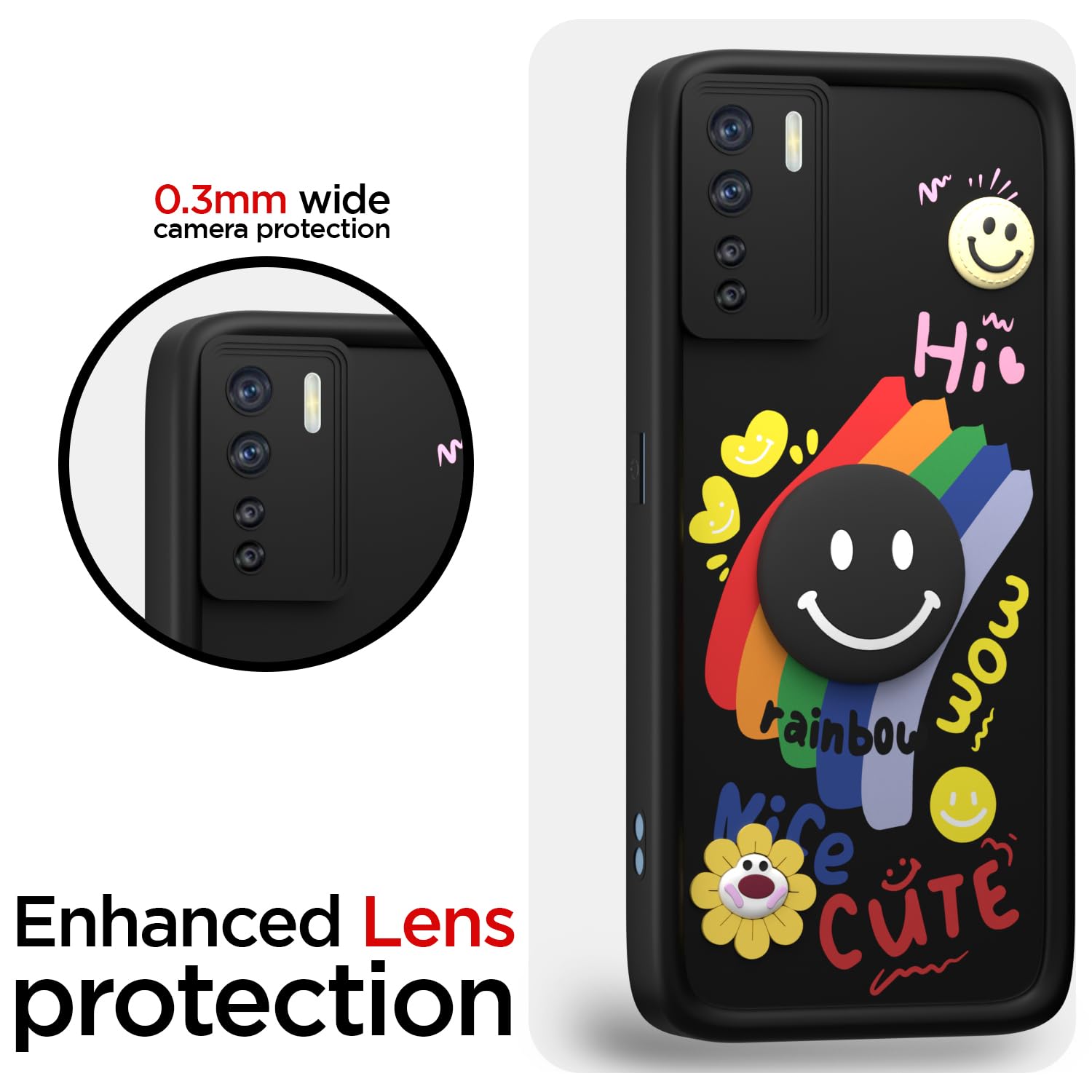 Black mobile cover for Oppo F15 – Pikkme – photo 5
