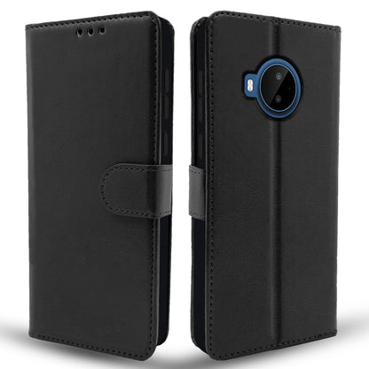 Pikkme Nokia C20 Plus Vintage Flip Cover (Black)