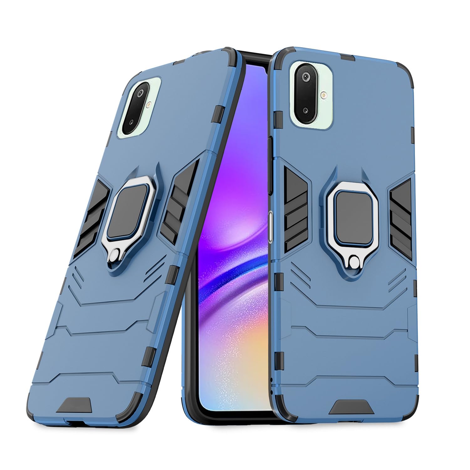 Pikkme Samsung Galaxy F06 5G / M06 5G D5 Tough Armor Bumper Case - Blue