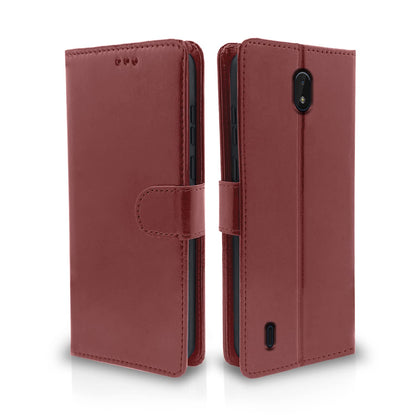 Pikkme Nokia C01 Plus Magnetic brown flip cover