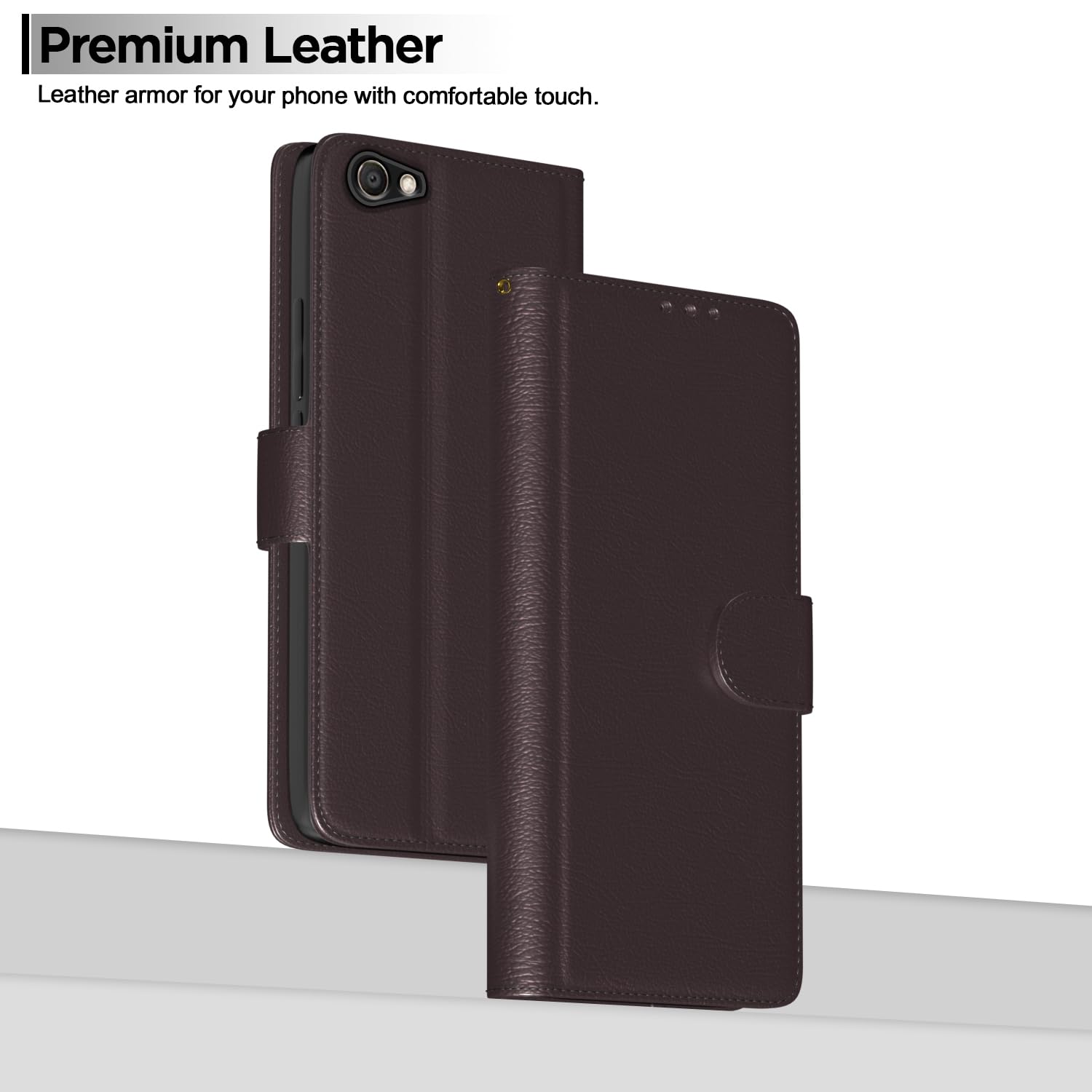 Coffee Wallet flip cover for Vivo V5/V5S/Y66/Y67 – Pikkme – photo 2