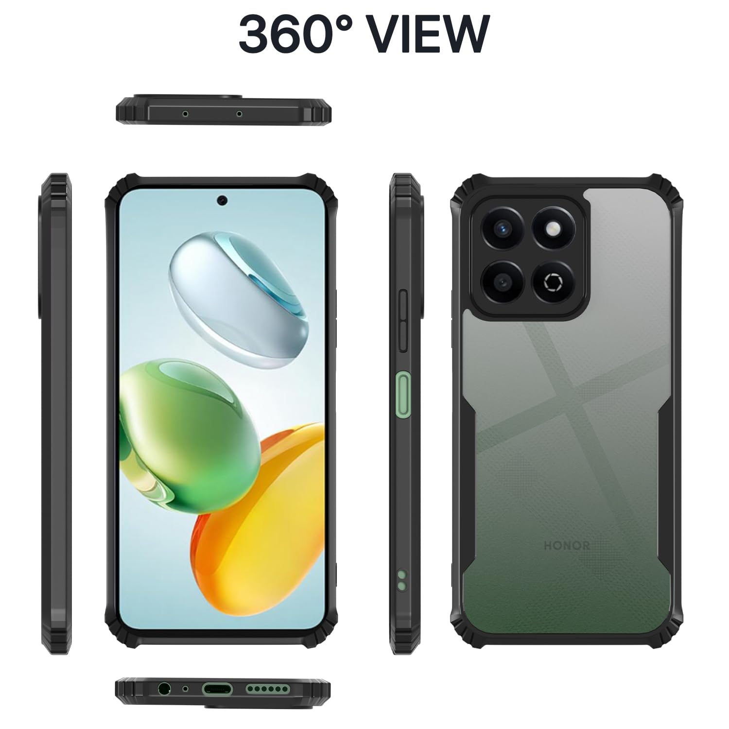 Pikkme Honor X7C Eagle Back Cover (Black)