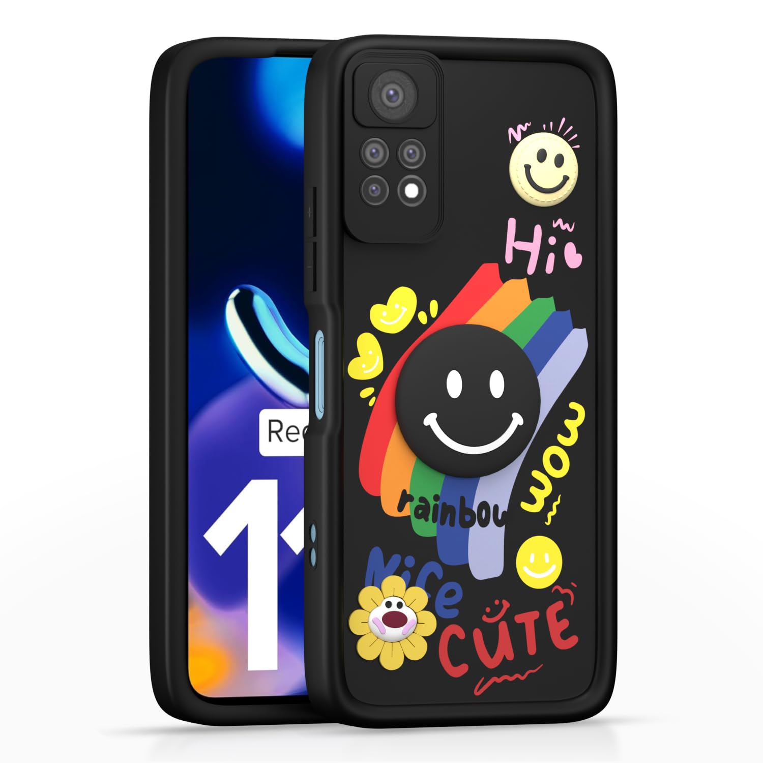 Pikkme black phone cover for Redmi Note 11 Pro/Note 11 Pro Plus 5G