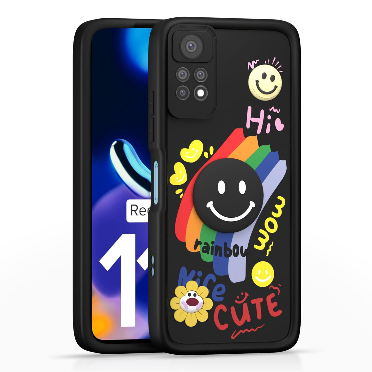 Pikkme black phone cover for Redmi Note 11 Pro/Note 11 Pro Plus 5G