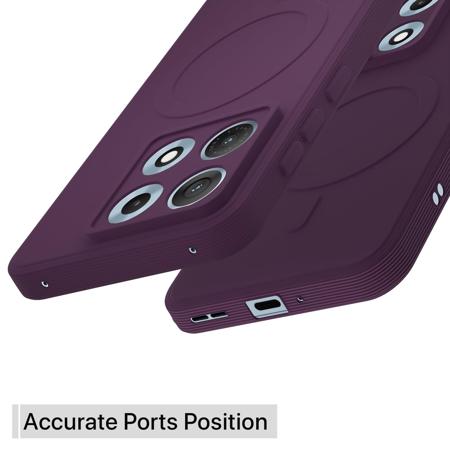 Moto Edge 70 Max 5G MagSafe mobile cover in purple by Pikkme – photo 4