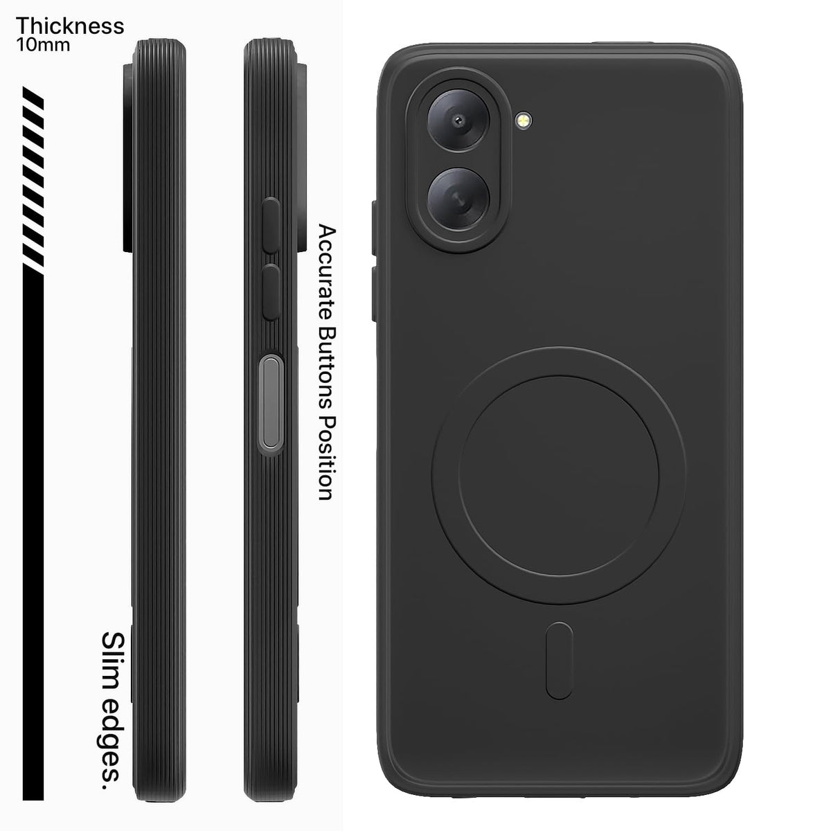 Black mobile cover for Redmi A7 – Pikkme – photo 3