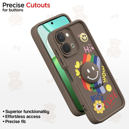 Pikkme brown mobile back cover for Vivo T5x/Y51 Pro/iQOO Z11x 5G – photo 6