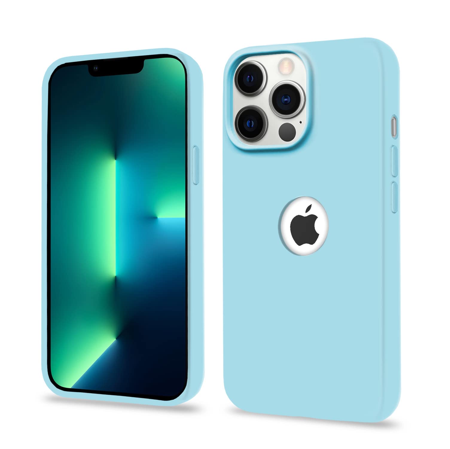 Pikkme iPhone 13 Pro Soft Silicone sea blue mobile cover