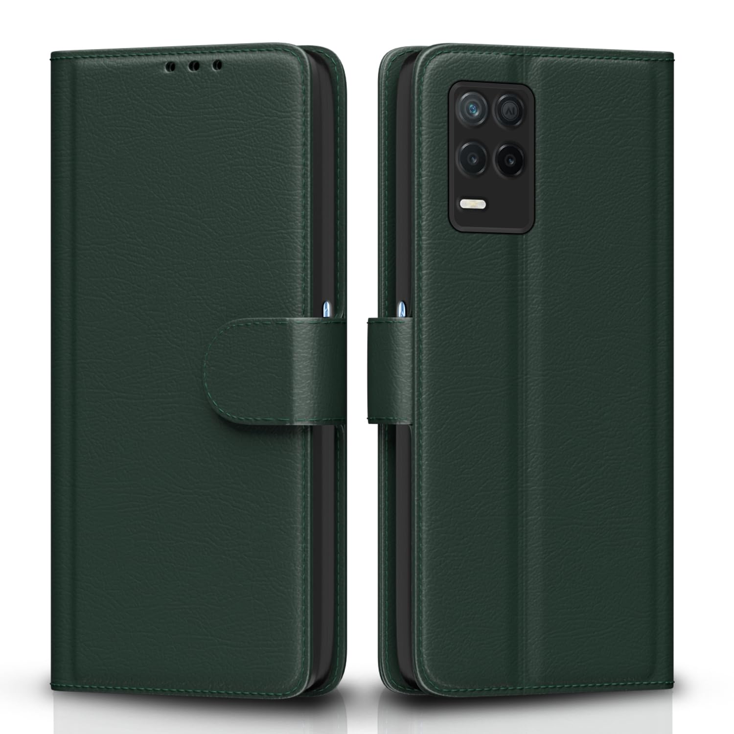 Pikkme green mobile flip cover for Realme 9/8s/8/Narzo 30 5G