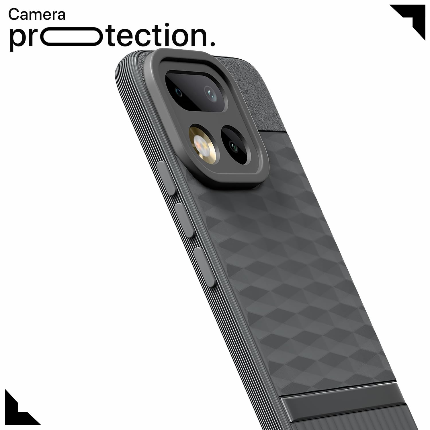 Pikkme grey Silicone back cover for Realme 16 Pro 5G – photo 5