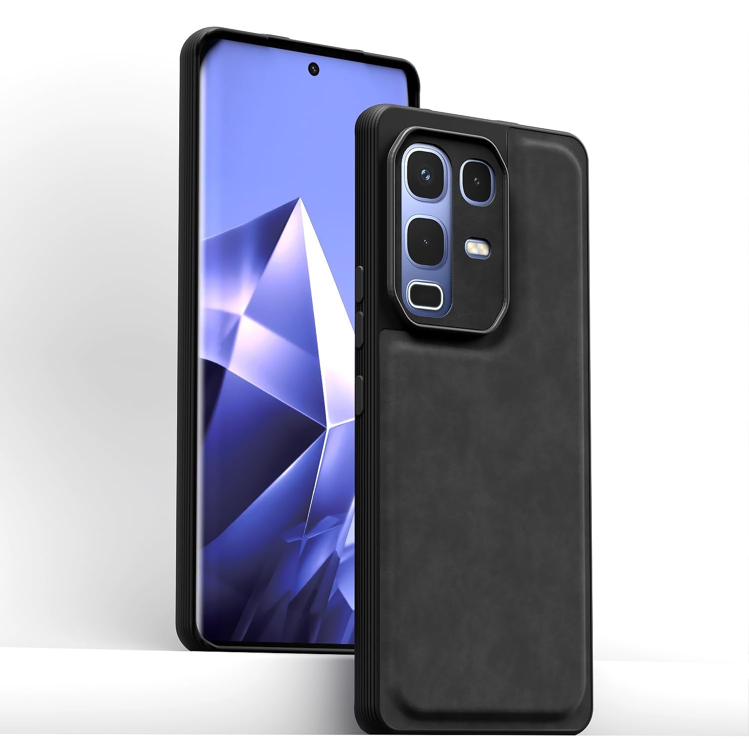 Pikkme Infinix Note 50s 5G Leather black mobile back cover – photo 2