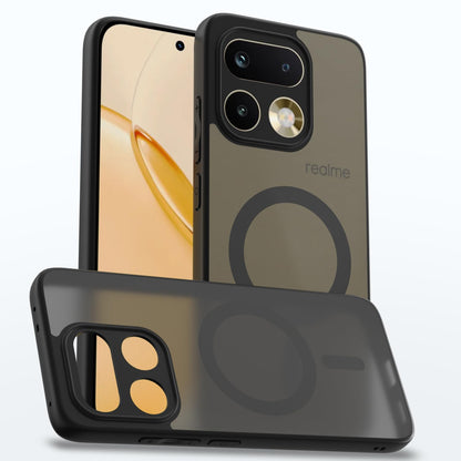 Black smoke mag-safe MagSafe phone cover for Realme 16 Pro Plus 5G – Pikkme