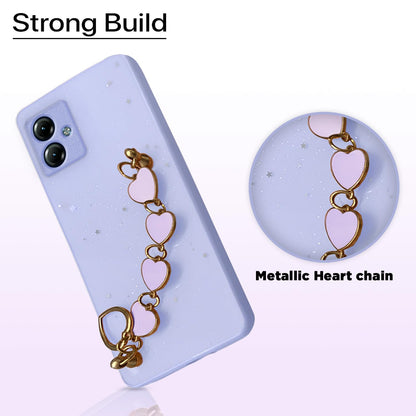 Moto G14 Chain phone cover in purple by Pikkme – photo 2