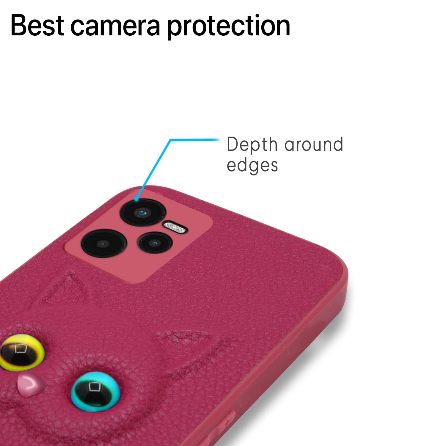 Pikkme Realme C35 Kitty Back Cover (Pink)