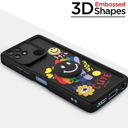 Black Soft Silicone mobile back cover for Realme Narzo 50A – Pikkme – photo 3