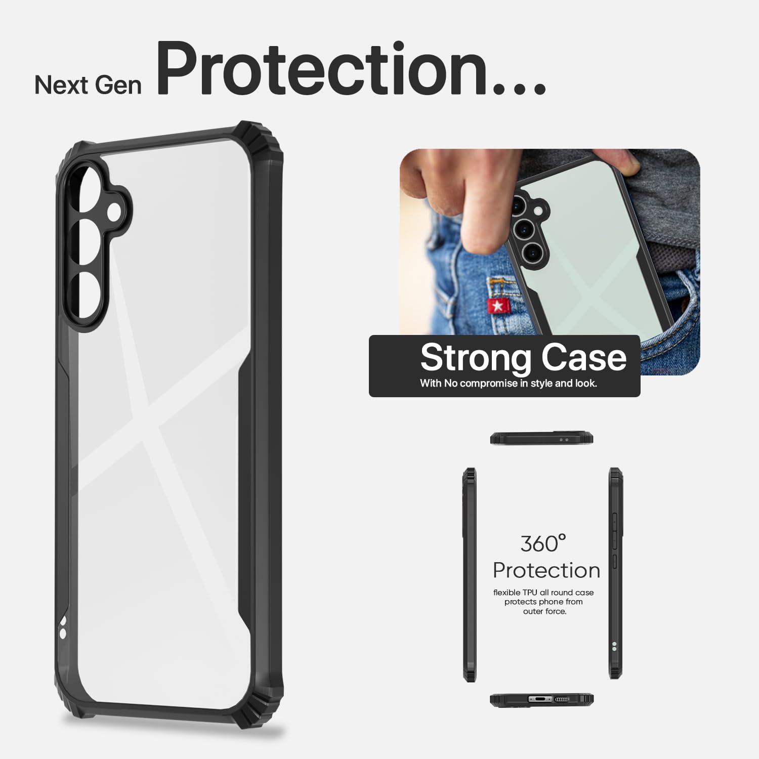 Pikkme Samsung S24 FE 5G Clear black back cover – photo 6