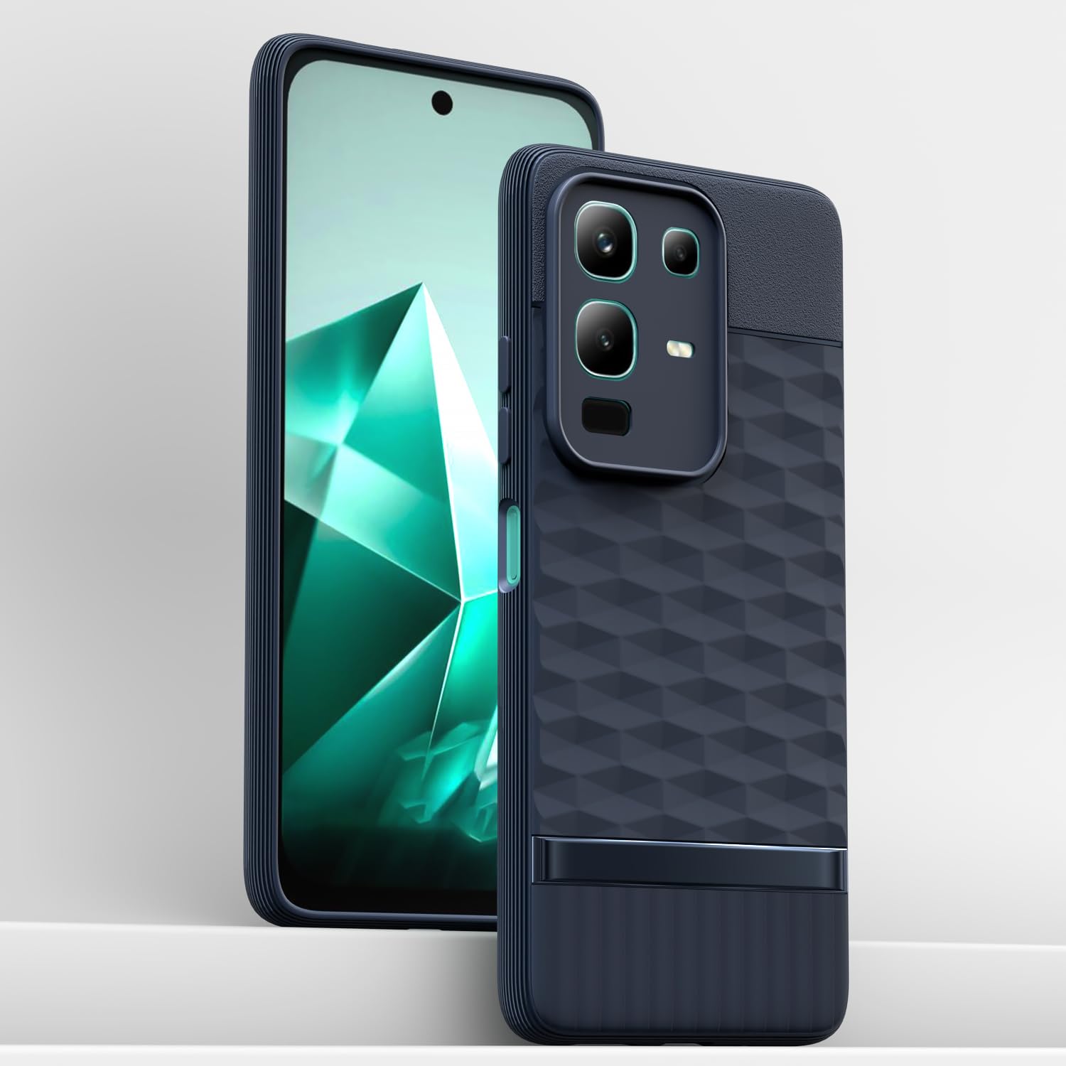 Pikkme Infinix Note 50x 5G Shockproof Soft Flexible Gencase Back cover (Blue)