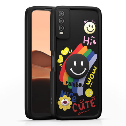 Vivo Y12s/Y20/Y20i/Y20G back cover in black by Pikkme