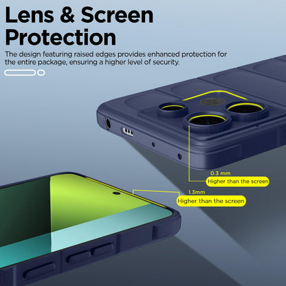 Pikkme blue Liquid Silicone mobile back cover for Redmi Note 13 Pro 5G – photo 4