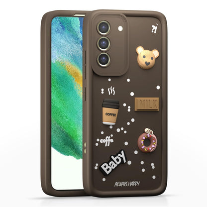 Pikkme brown phone cover for Samsung S21 FE 5G