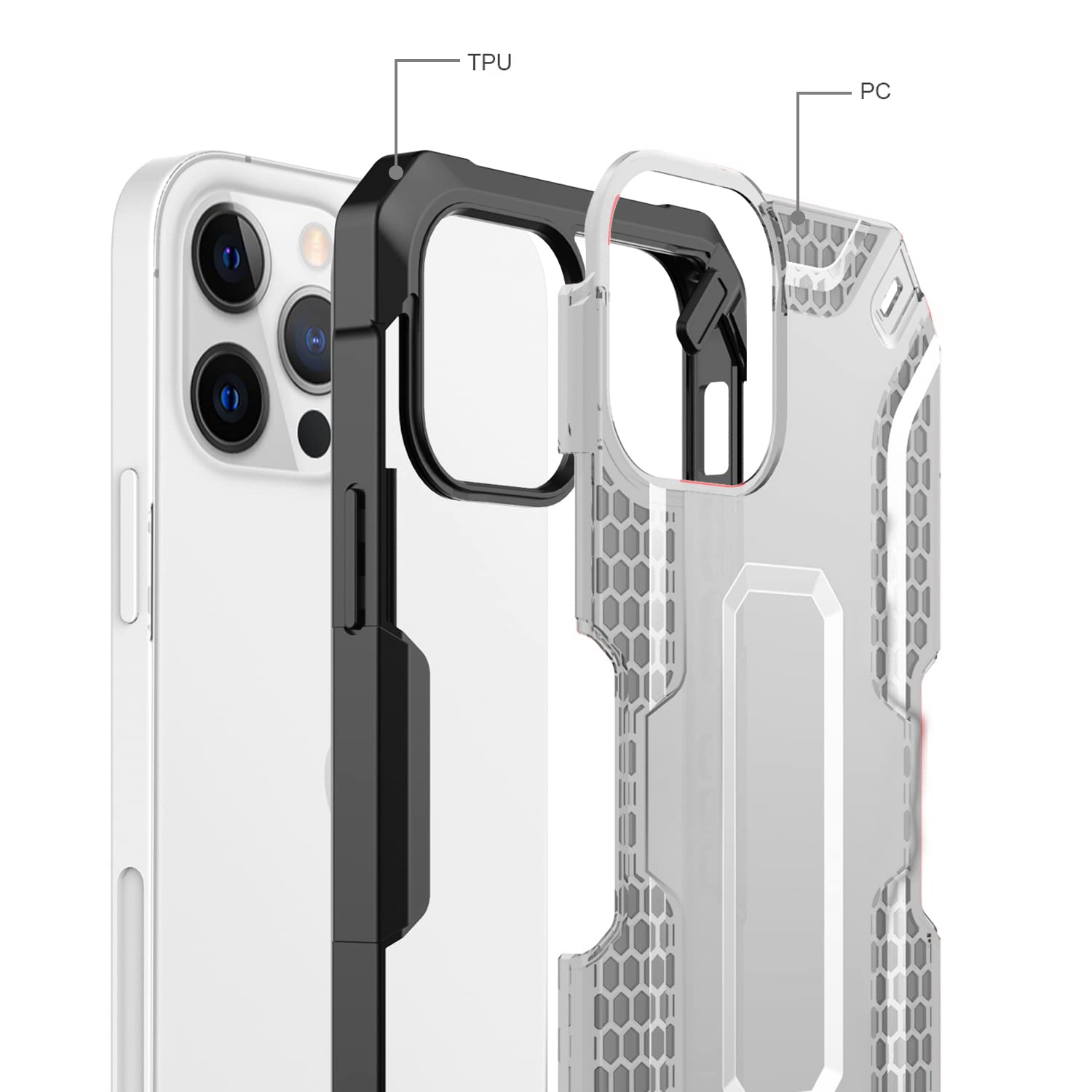 Black Carbon phone cover for iPhone 13 Pro Max – Pikkme – photo 2