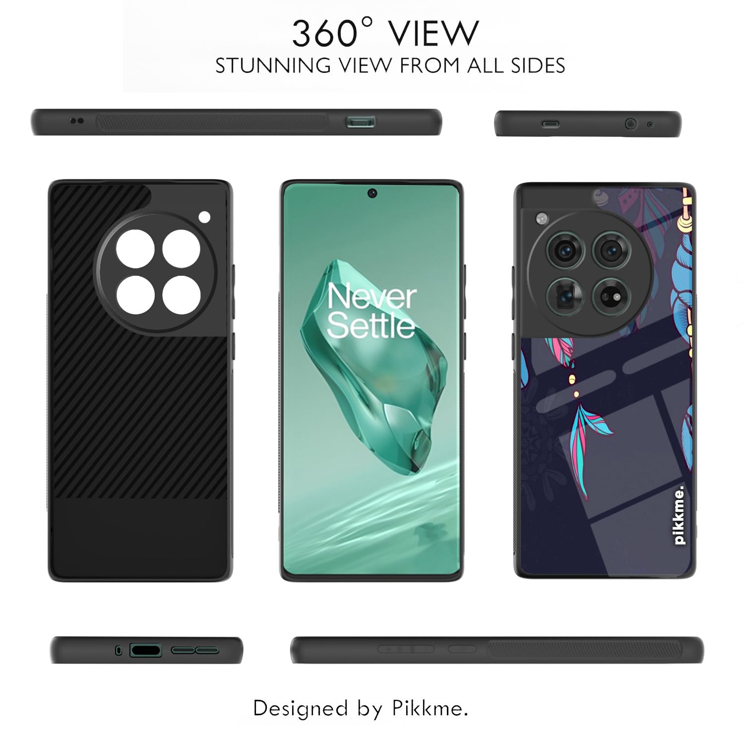 Pikkme Flower mobile back cover for OnePlus 12 5G – photo 2