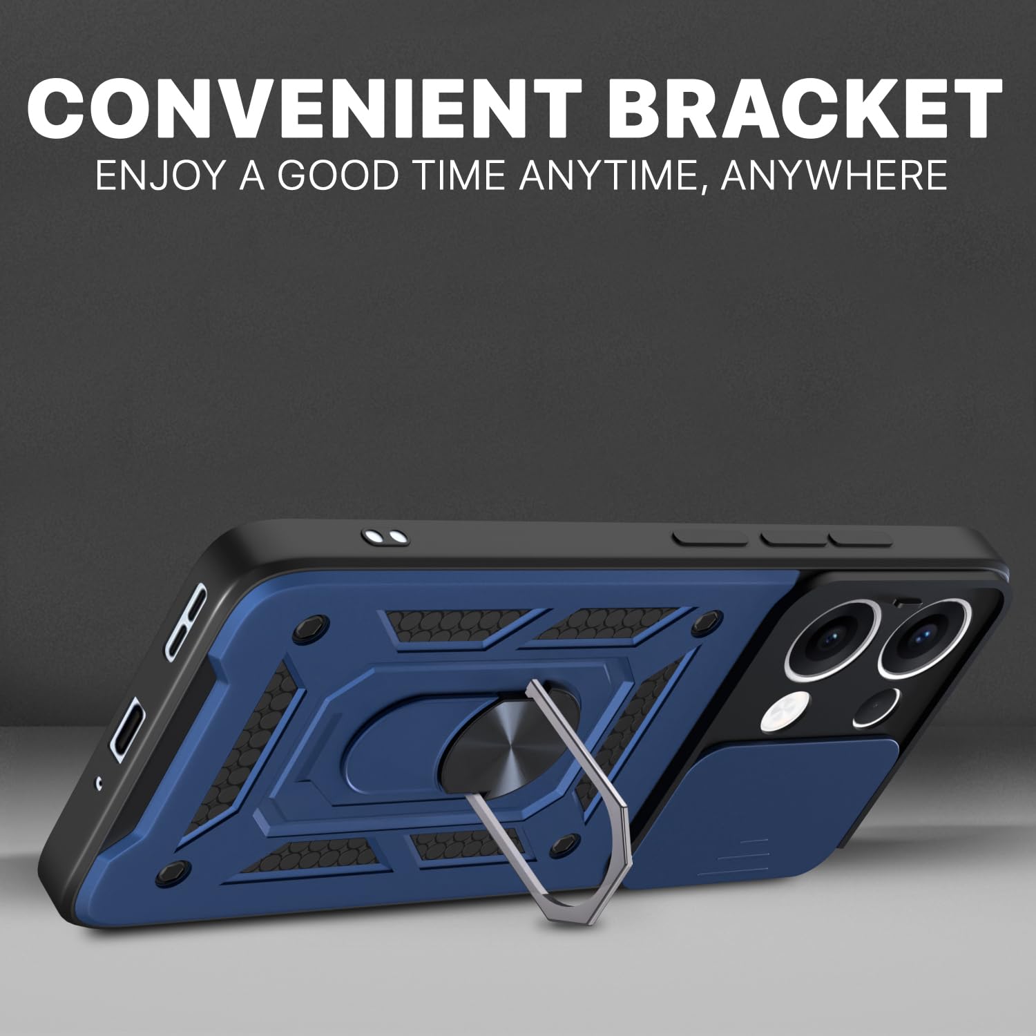 Oppo Reno 13 5G mobile back cover in blue by Pikkme – photo 3