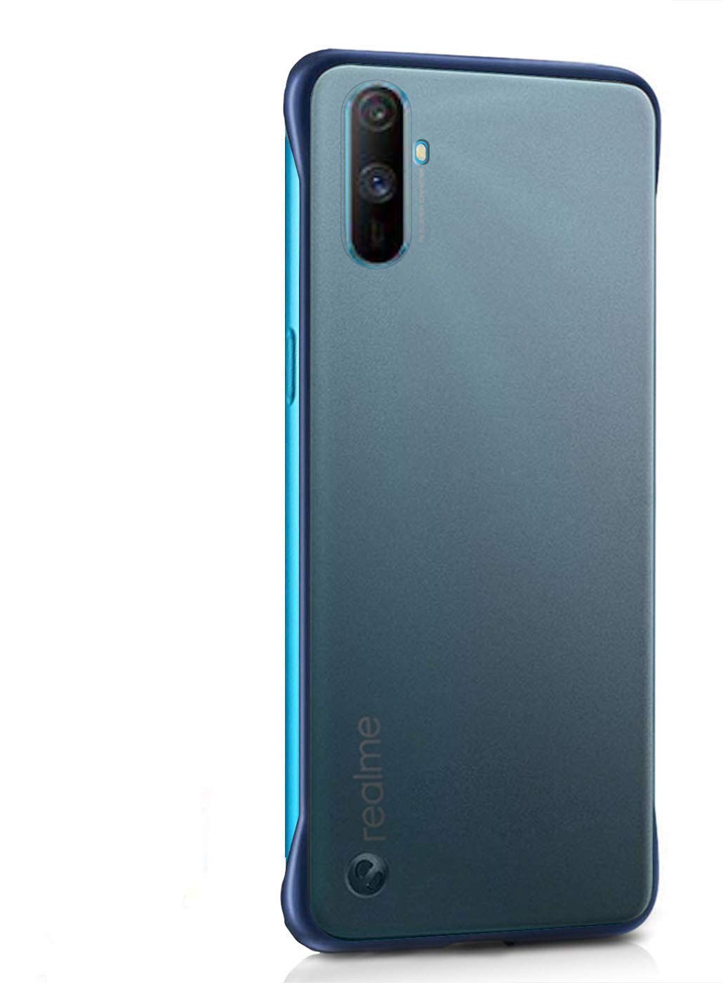 Realme C3 mobile back cover in blue by Pikkme