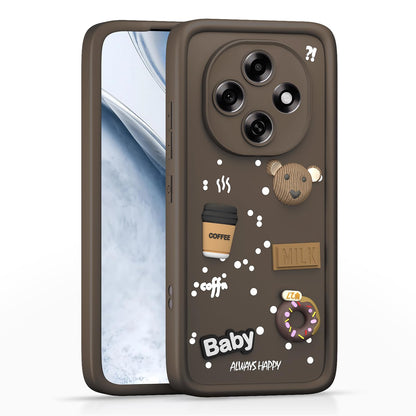 Brown Silicone phone cover for Oppo F31 Pro 5G/3D – Pikkme