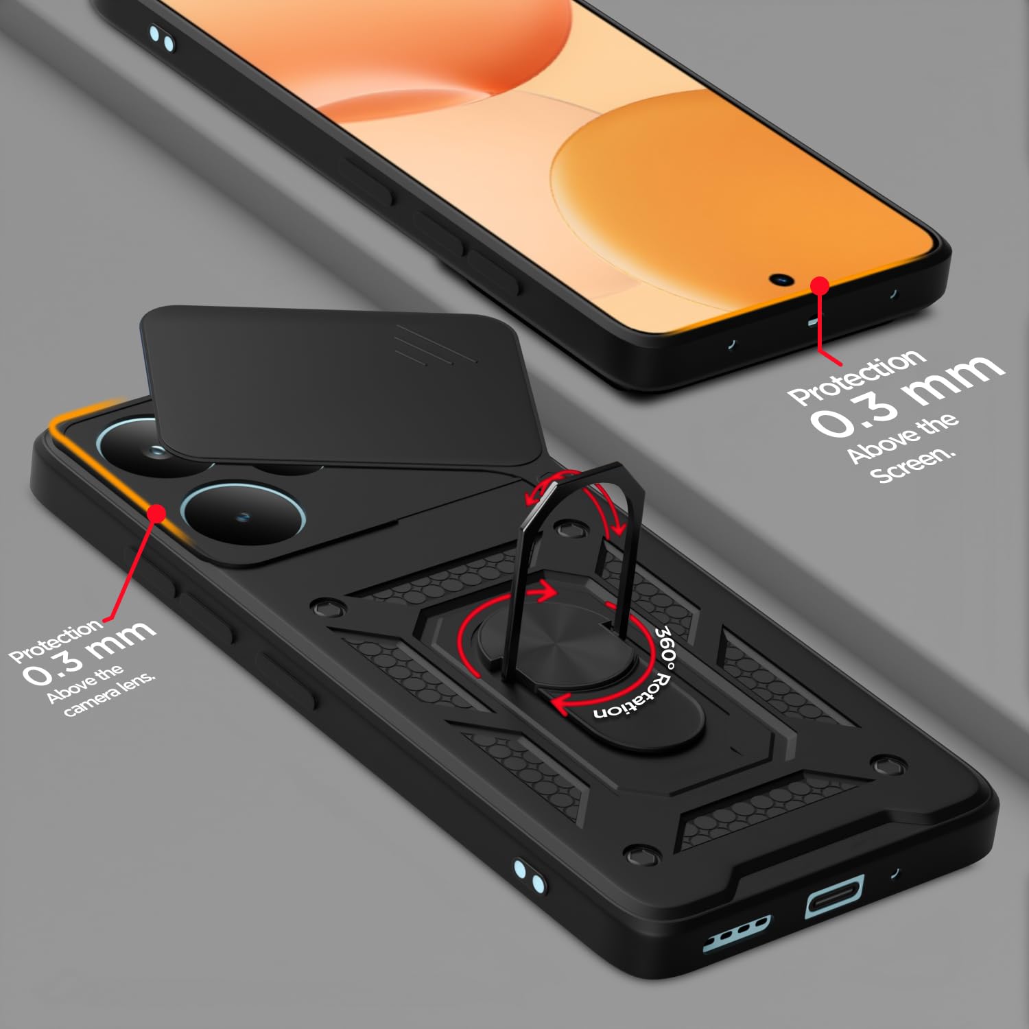 Pikkme Realme P4 Pro 5G black mobile cover – photo 4