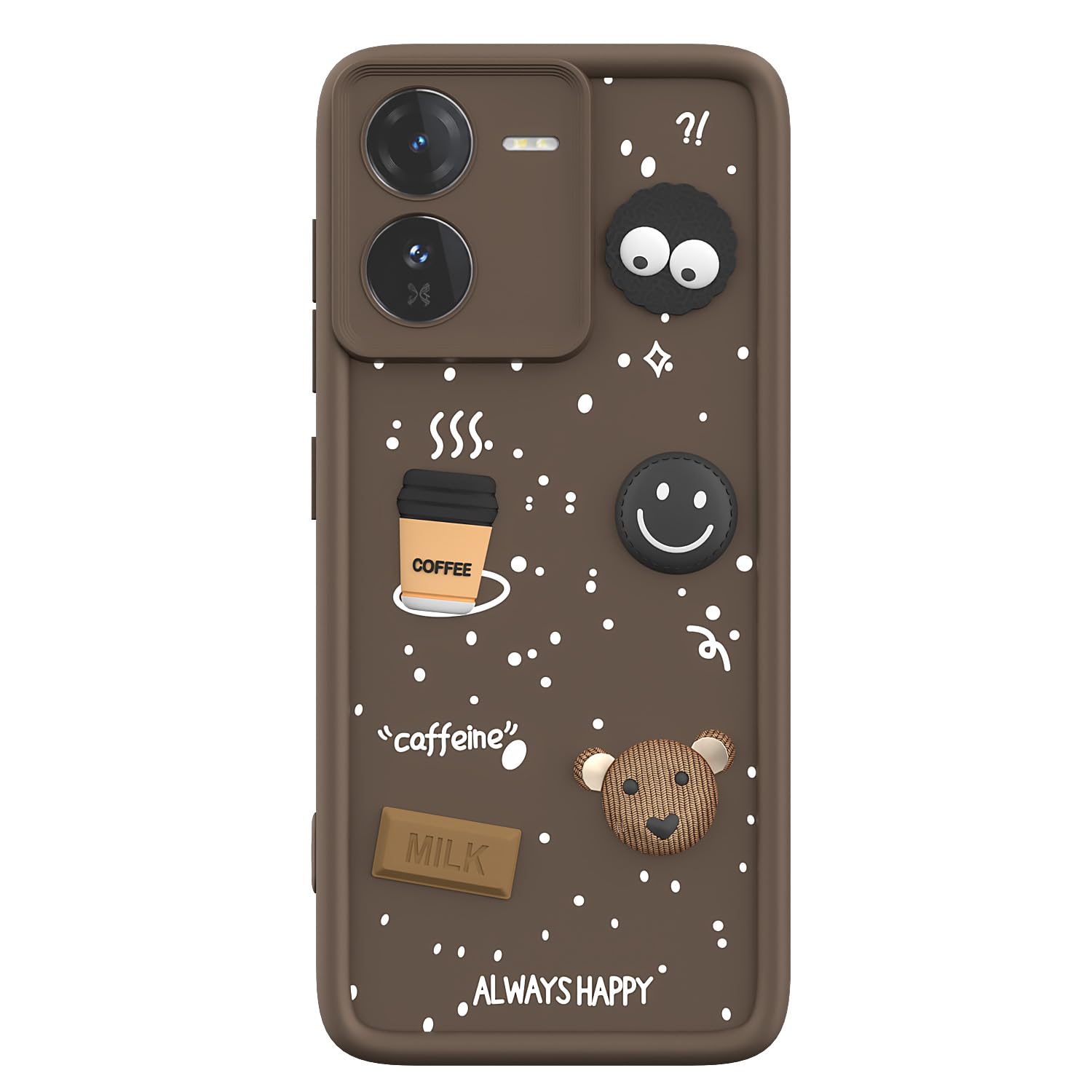 iQOO Z9 5G/3D Silicone mobile cover in brown by Pikkme – photo 7