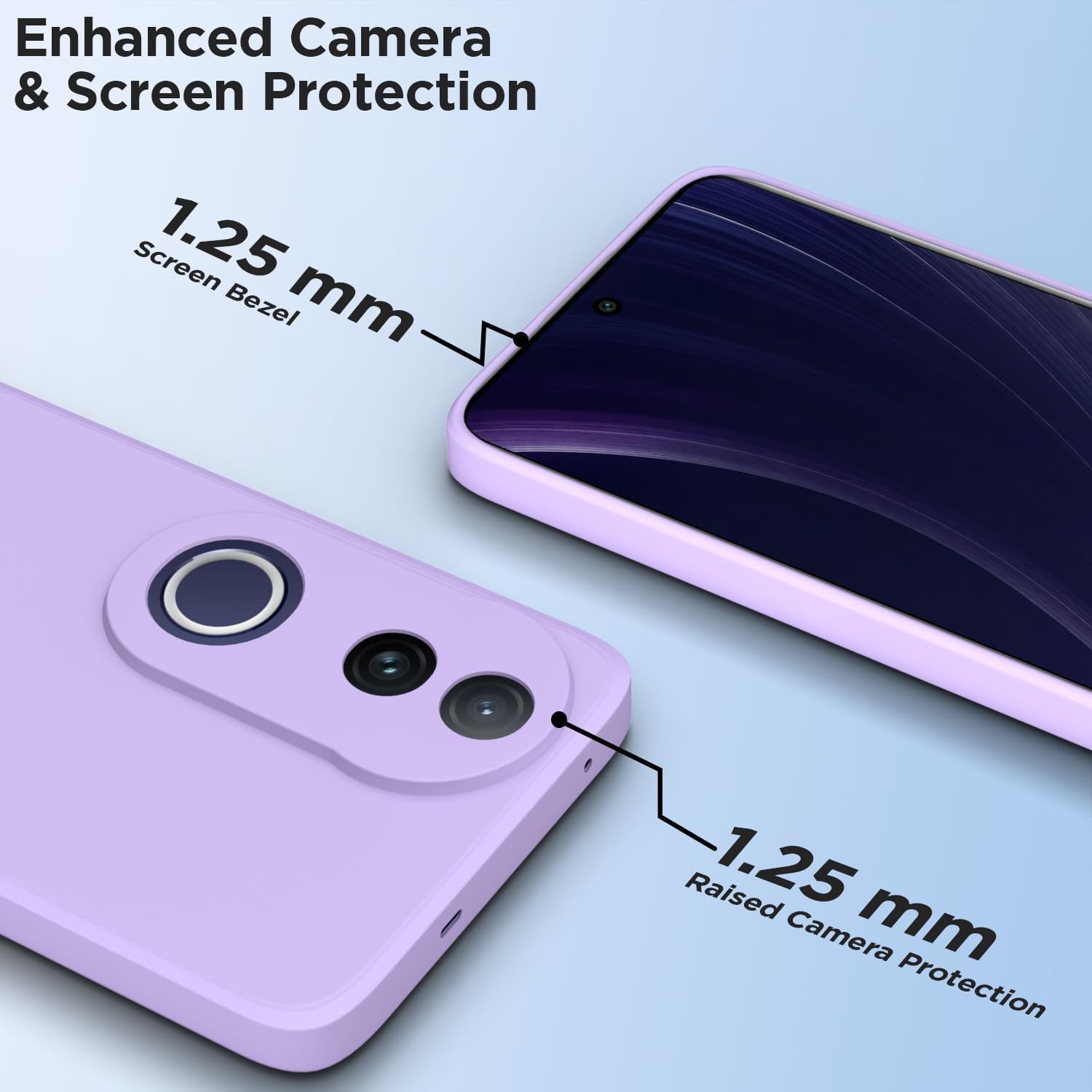 Pikkme purple Matte mobile back cover for Vivo T4R/V50e/V50 5G – photo 2