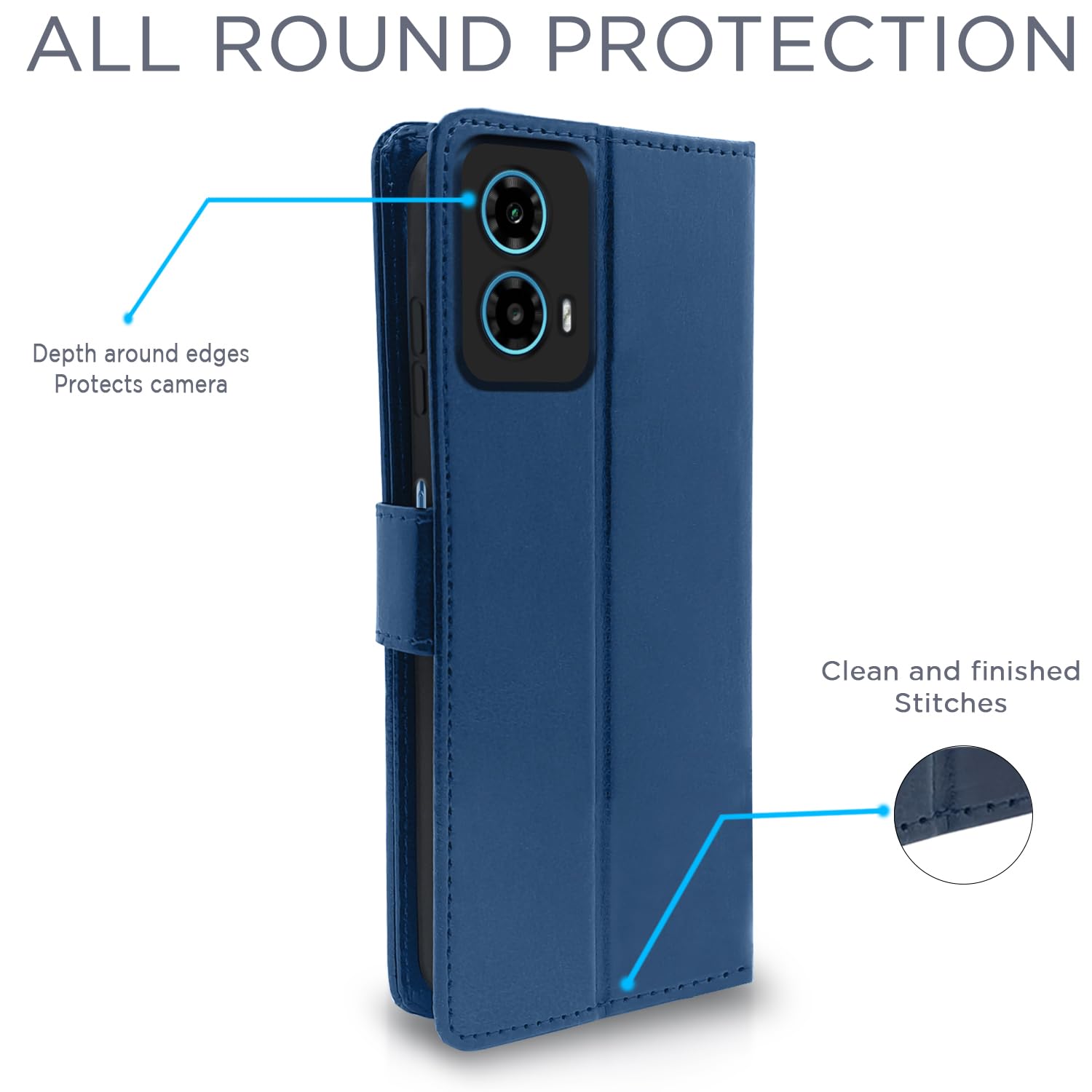 Pikkme blue flip case for Moto G24 Power – photo 4