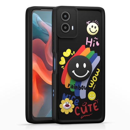 Pikkme Moto G34/G45 5G Soft Silicone black phone cover