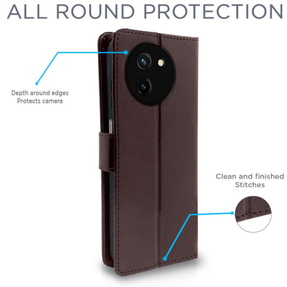 Pikkme Vivo T3x/Y200i 5G coffee mobile flip cover – photo 4