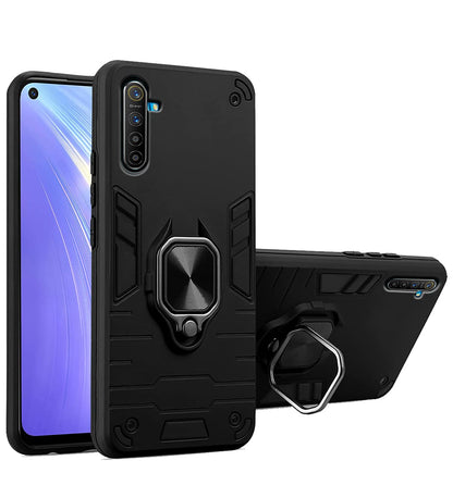 Pikkme Realme 6 D5 Tough Armor black mobile cover