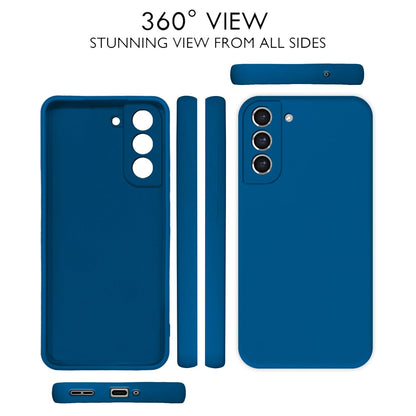 Pikkme Samsung Galaxy S21 FE 5G Soft Matte Silicone Shockproof Case | Blue