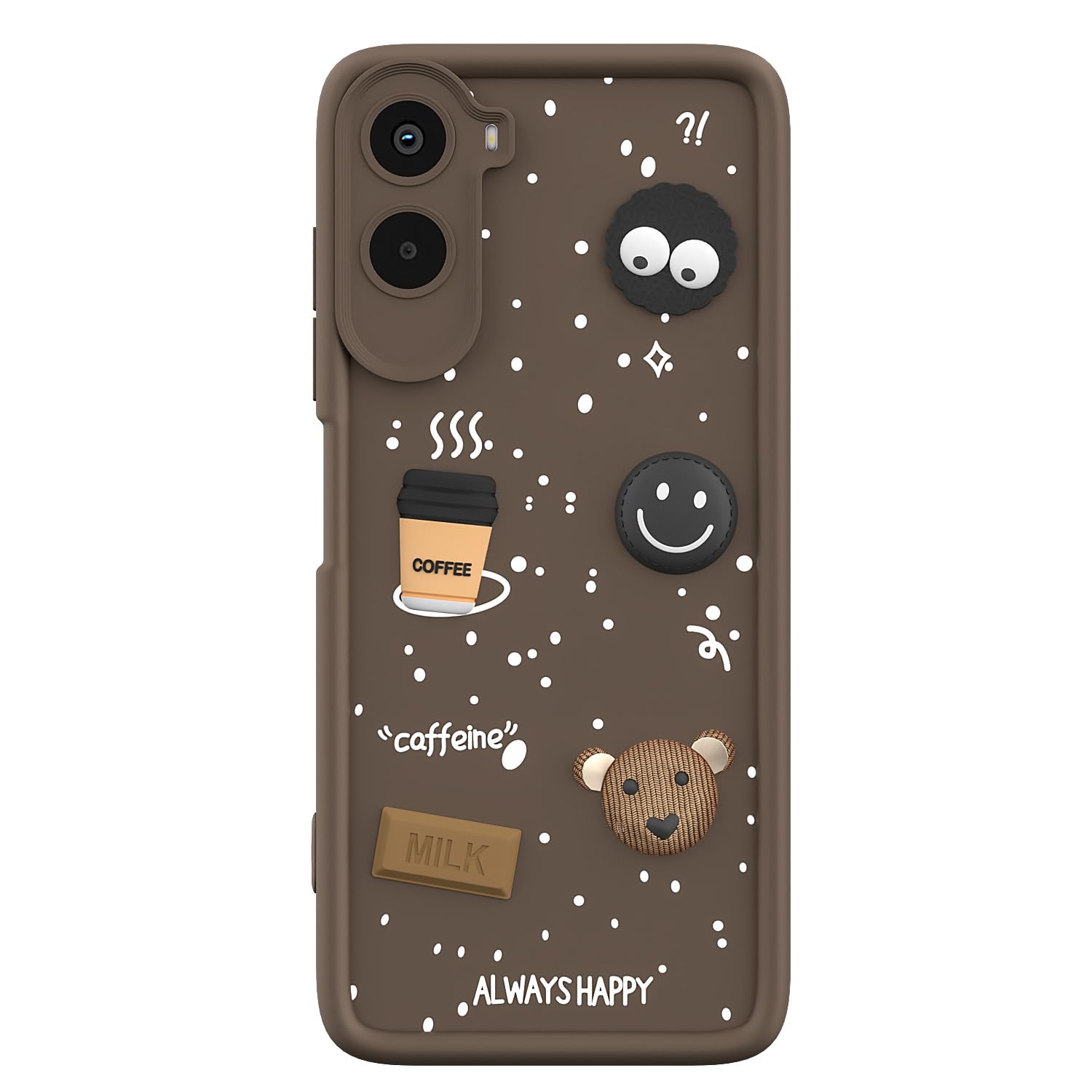Poco M7 Plus 5G mobile back cover in brown by Pikkme – photo 7