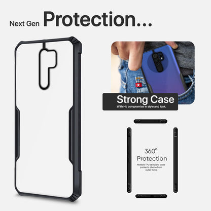 Pikkme black Hybrid mobile back cover for Redmi 9 Prime/Poco M2 – photo 8