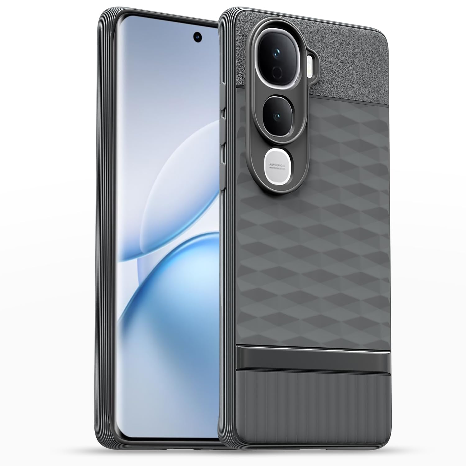 Pikkme grey back cover for Vivo Y400 Pro 5G