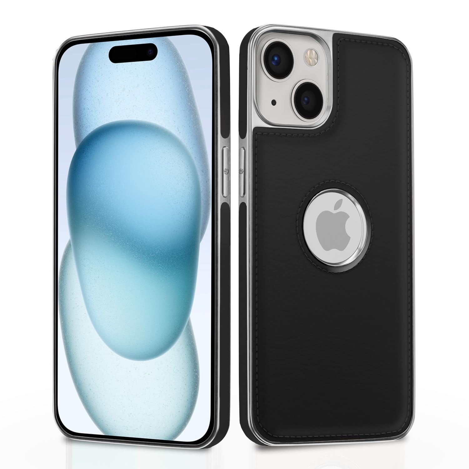 Pikkme black back cover for iPhone 15 Plus