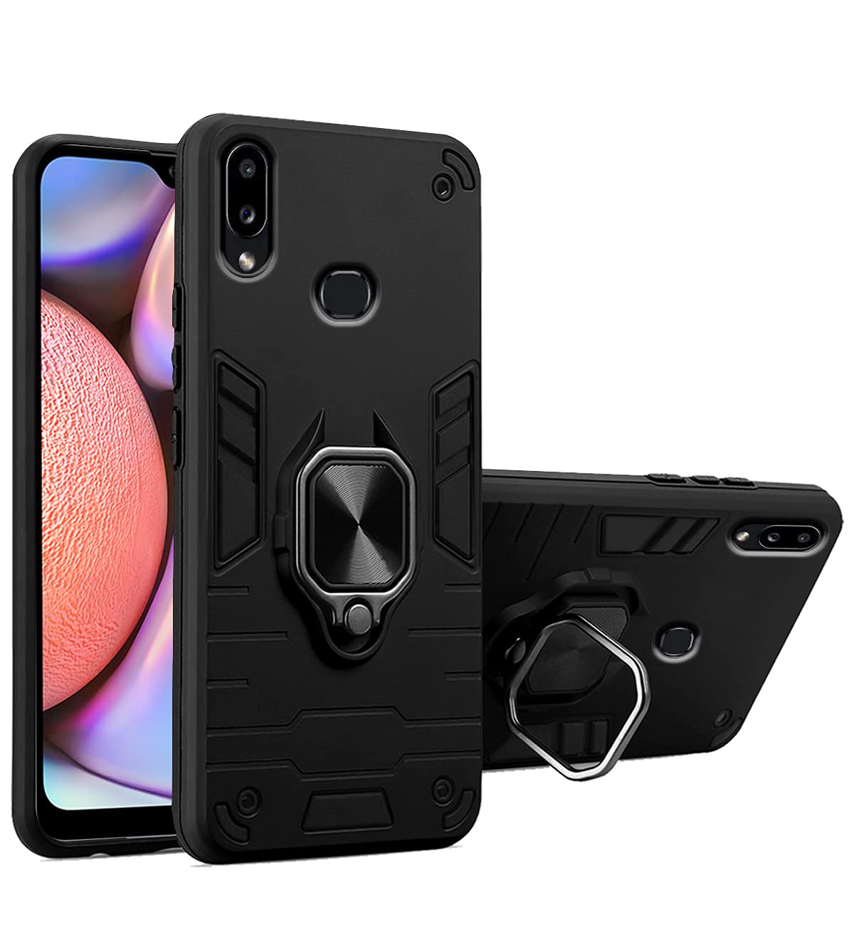 Black D5 Tough Armor phone cover for Samsung A10s – Pikkme