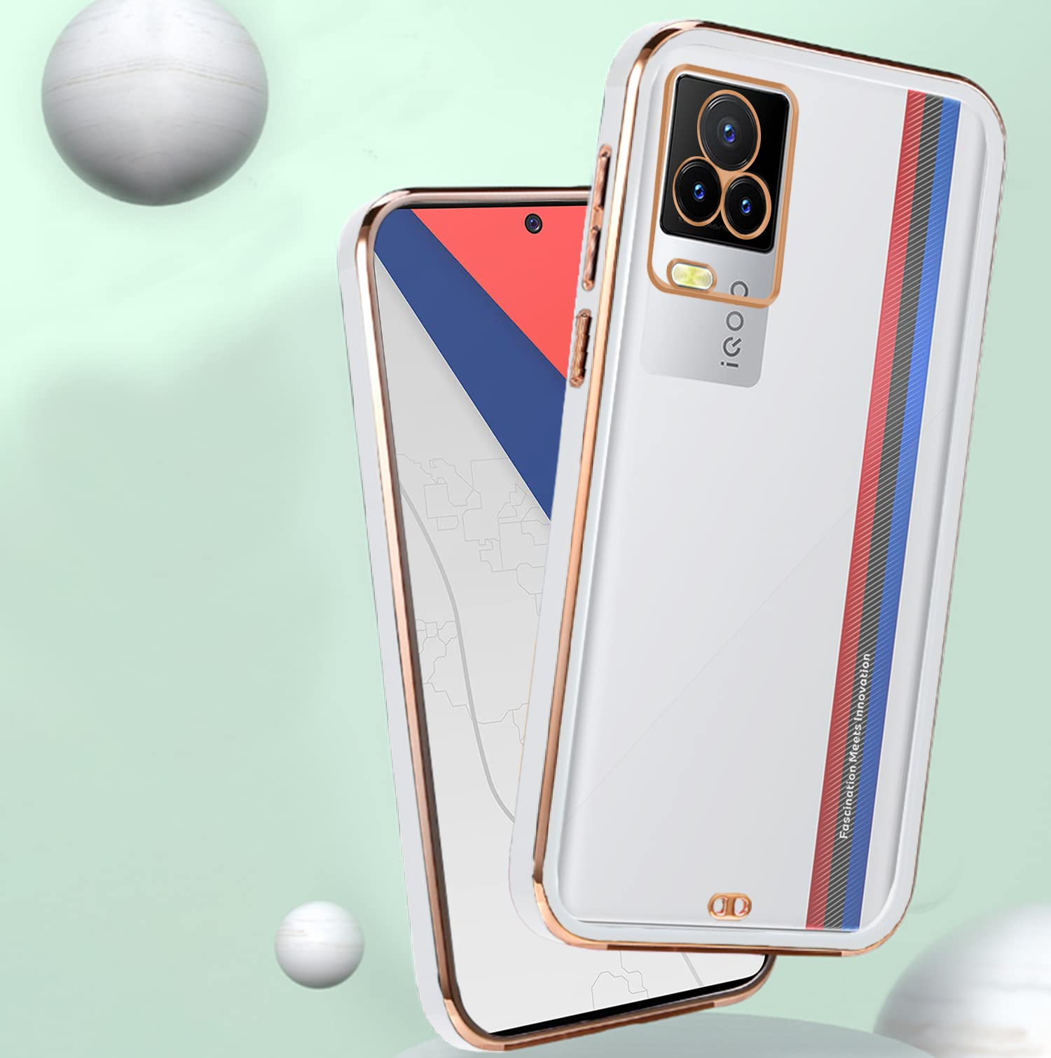 Pikkme white Chrome phone cover for iQOO 7 Legend 5G – photo 4