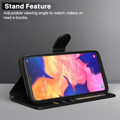 Samsung A10 Wallet flip cover in black by Pikkme – photo 3